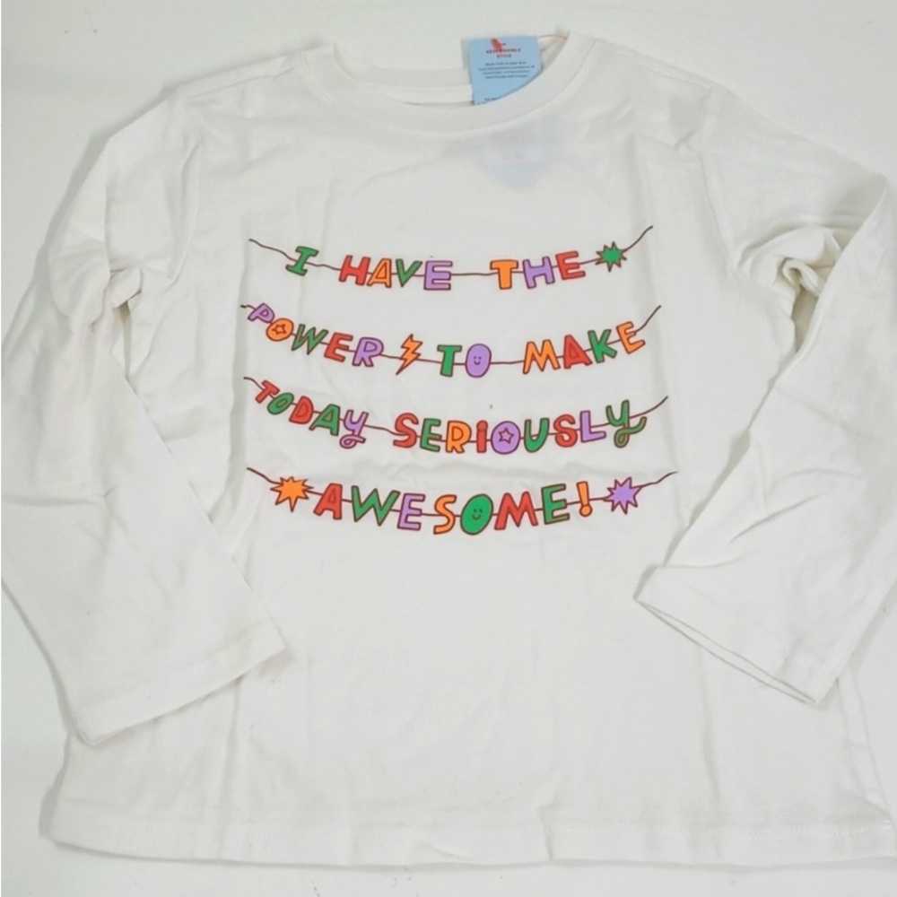 New! Boys Cat & Jack Long Sleeve Top Size Small (6/7)